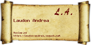 Laudon Andrea névjegykártya