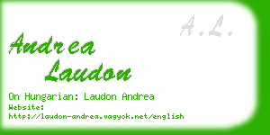 andrea laudon business card